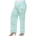 thumbnail image 3 of White Mark Women's Plus Size Floral Paisley Palazzo Pants, 3 of 6