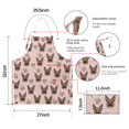 thumbnail image 7 of German Shepherd and Pioneer Flower Apron-Garden Aprons for Women with Pockets-Cotton Linen Waterproof Kitchen Cooking Gardening Aprons Adjustable for Kitchen,Cooking,BBQ and Salon 33x27 Inch, 7 of 7