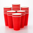 thumbnail image 2 of 500 Tasses Jetables Rouges 16 Oz pour Boissons Chaudes avec Design Mural Ondulé: Pas Besoin de Manchons - Parfait pour Cafés - Papier Recyclable Écologique - Isolé - Tasse à Café à Emporter en Gros, 2 of 4