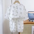 thumbnail image 2 of NOLDARES Toddler Boys Pajamas 2 Pieces Long Sleeve Top and Pants Set Cotton Print Pjs Sleepwear Jammies Fall Winter 6-12 Months 12-24 Months 2t 3t 4t 5t 6t 7t 8t 9t Children,White,6-12 M, 2 of 4