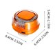 thumbnail image 3 of Small Clip Bag Fan Portable Hiking Buckle Fan 3speed High Wind Power Hanging Clothes Decompression Fan, 3 of 7