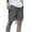 Dark Gray, variant on Zynviq Cargo Shorts for Men Elastic Waist Green Drawstring Loose Fit Twill Multi Pocket Solid Workwear Shorts L