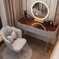 thumbnail image 2 of Home Dressing Table with Mirror Bedroom Modern Minimalist Multifunctional Storage Cabinet Makeup Table Household Furniture My Lux Decor Round, 2 of 23