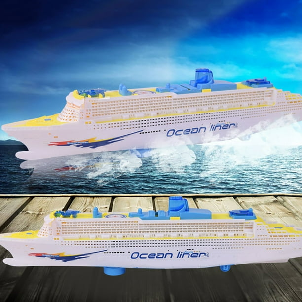 Lubelski Electric Ocean Liner Cruise Ship Toy Flashing Musical