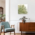 thumbnail image 3 of Framed Canvas Wall Art for Living Room Sage Green Watercolor Floral Wall Decor, Golden Lines Aesthetic Paintings for Bedroom Office Kitchen Bathroom, Ready to Hang Artwork Wall Pictures 8x8 Inch, 3 of 9