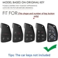 thumbnail image 2 of Key Fob Cover Compatible with GMC Acadia Denali Yukon Terrain Buick Envision Avenir Chevrolet Equinox Traverse Tahoe 2021-2026 4 Button Keychain Case Holder Protector, 2 of 6