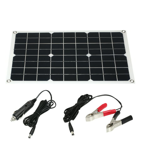 30W 18V Flexible Solar Panel System Battery Dual Output Solar Power Energy With USB Interface Monocrystalline Silicon High Conversion