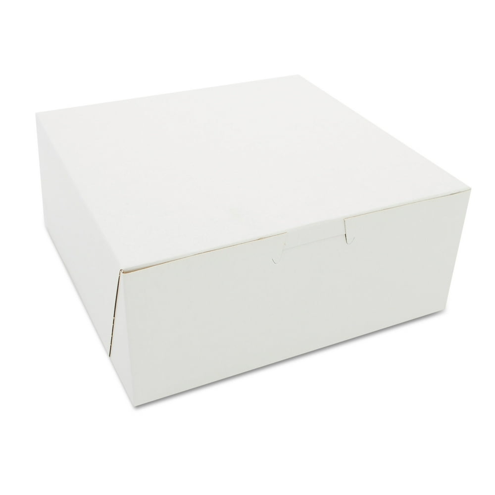 SCT Paperboard Bakery Boxes, White, 250 count
