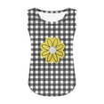 thumbnail image 5 of Cethrio Kids Girls Tank Tops, Summer Floral Printed Casual Holiday Sleeveless Tops Black Size 5-6T, 5 of 5