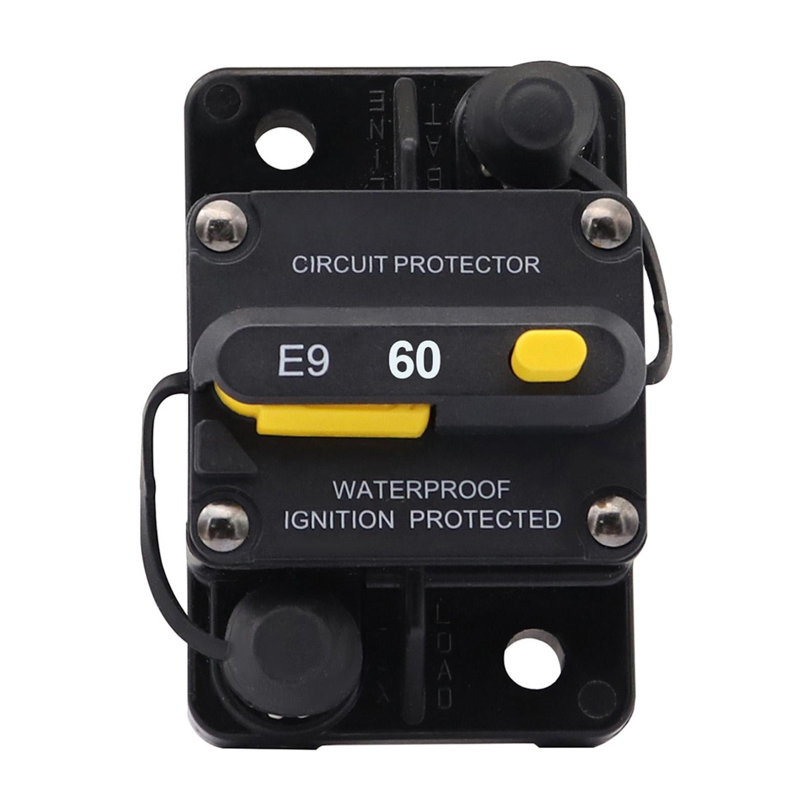 Nishiyuenyi 60 Amp Circuit Breaker Audio Inline Circuit Breaker 12V - 72V for Truck Trolling