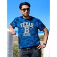 thumbnail image 2 of Retro Vintage Texas League Tie Dye Crystal Men -Image by Shutterstock, Male x-Large, 2 of 4