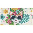 thumbnail image 2 of Happy Cats Faces Flowers Sunglasses 3 Ring Binders 1.5 inch Hardcover File Folders with Interior Pockets A4 Size Organizer for School Office Hospital, 2 of 8
