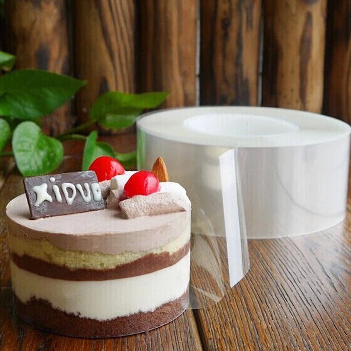 200m Clear Cake Strips Transparent Cake Rolls Mousse Cake Acetate Sheets For Chocolate Mousse Baking Cake Decorating Walmart Canada