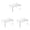 White 3PCS, variant on Adjustable Cabinet Organizer Shelf For Kitchen Pantry Food Storage And Containers