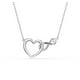 thumbnail image 4 of Collar con colgante de hipérbola de Swarovski en forma de corazón infinito, 4 of 4