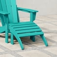 thumbnail image 3 of WestinTrends Malibu Outdoor Adirondack Style Ottoman, Turquoise, 3 of 14