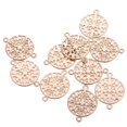 thumbnail image 2 of 10 piezas de pendientes de filigrana de flores para hacer joyas, para pendientes, colgantes y accesorios., 2 of 9