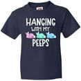 thumbnail image 3 of Inktastic Easter Hanging with My Peeps Pastel Bunnies Youth T-Shirt, 3 of 5