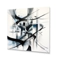thumbnail image 2 of Designart "Neutral Abstract Expression XII" Modern Geometric Metal Wall Art Prints, 2 of 5