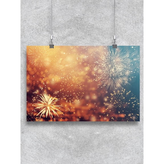 New Year�S Eve Fireworks Poster -Image by Shutterstock
