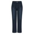 thumbnail image 6 of Kaemgyyd Women's Wide Leg Jeans Casual High Waisted Flare Stretch Denim Pants with Pockets Trendy Boyfriend Trousers, 6 of 6