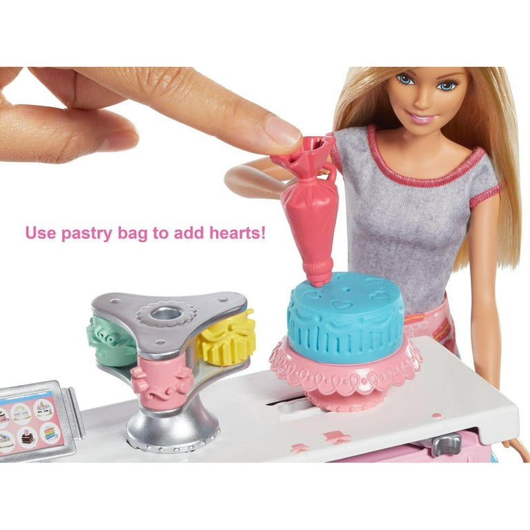 Barbie Career Cake Decorating Playset with Blonde Baker Doll 