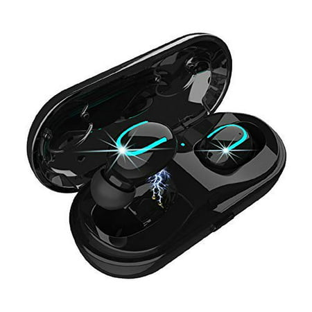 True Wireless Earbuds, Bluetooth 5.0, Best Sound, Noise Cancellation, with Charging case and Long Battery Life - Works with (Best Vape For Battery Life)