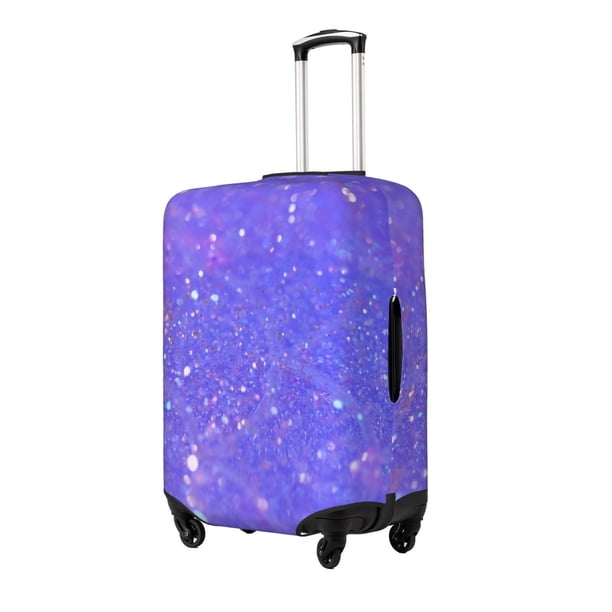 Balery Purple Glitter Funda de equipaje, fundas para maletas, elástica, lavable, protector de maletas, compatible con maletas de 18 a 32 pulgadas-X-Large