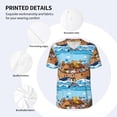 thumbnail image 4 of Balery Animals on Noah's Ark Floating Baseball Jersey for Men Casual Button Down Shirts Short Sleeve Active Team Sports Uniform-X-Large, 4 of 9