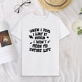 thumbnail image 1 of Camiseta de manga corta para mujer con cuello redondo y camisetas de verano para senderismo, viaje de trabajo M, 1 of 8