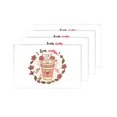 thumbnail image 4 of MKHERT Funny Quotes I Love Coffee with Flowers and Birds Placemats Table Mats for Dining Room Kitchen Table Decoration 12x18 inch,Set of 4, 4 of 4