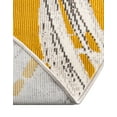 thumbnail image 5 of Unique Loom Blossom Collection Area Rug - Montego (7' Round Yellow/Ivory), 5 of 7