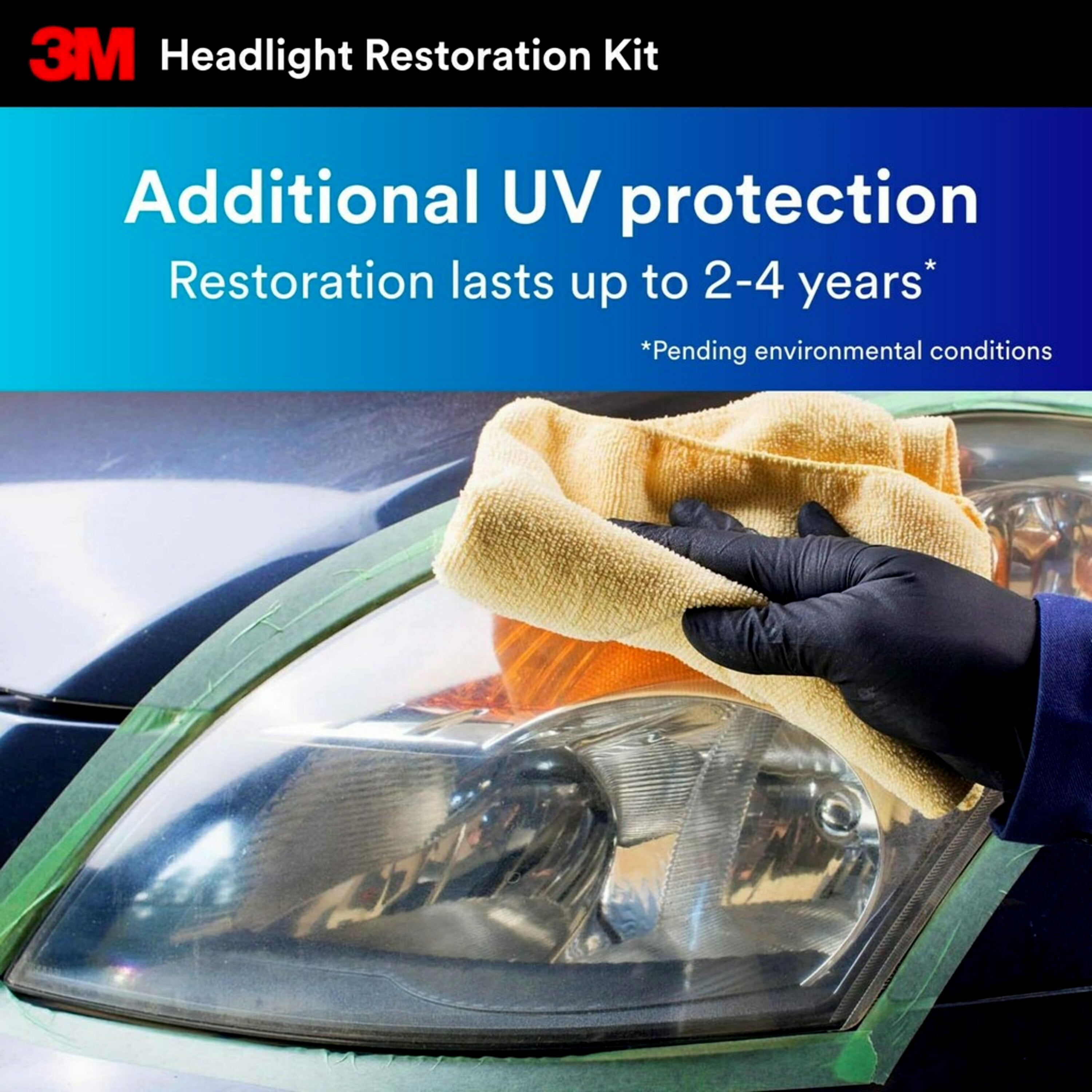SOATUTO Headlight Restoration Kit Easy Heavy Duty Car Headlight Restoration  System, Headlight Cleaner and Restorer, Use With A Household Drill 