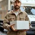 thumbnail image 3 of 10x7x5 White Foldable Corrugated Shipping Box Set of 40, Easy Assembly for Storage & Mailing, 3 of 7