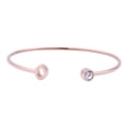 thumbnail image 1 of Pulsera Mujer Inicial Letra LuckyLy, Acero Inoxidable y Zirconia Cúbica, Modelo Sonia rosa UNITALLA, 1 of 8
