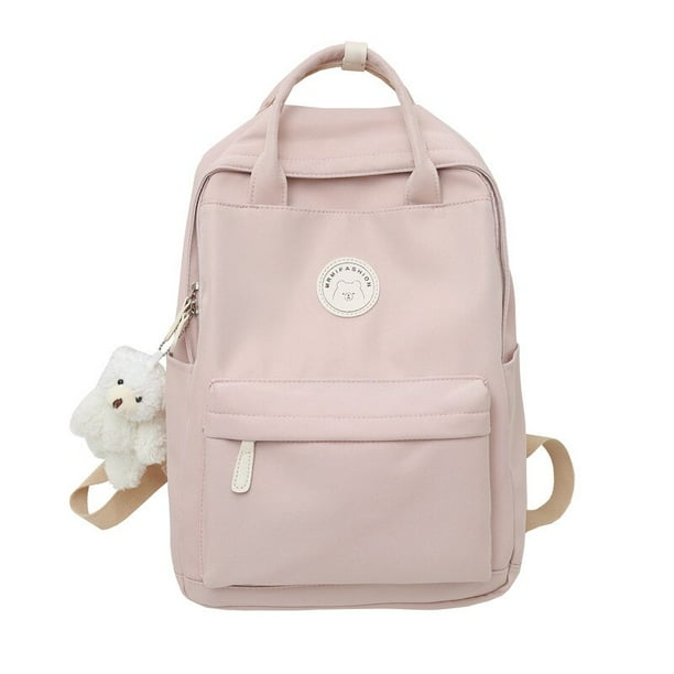 Mochila moderna impermeable para mujer Bolsa Escolar bonita para ordenador portatil libro blanco Kawaii para chica mochila de viaje para Universidad xuanjing unisex Bodega Aurrera en linea