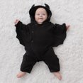 thumbnail image 5 of Baby Boys Girls Hooded Bat Shaped Bodysuits Newborn Cute Rompers Jumpsuits Outfits 0-18M, 5 of 8