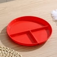 thumbnail image 2 of Three Grid Reducing Meal Plate Wheat Straw Fall Household Plate 3 Grid Plate Special Plate Kid Plate round Table Dining Set for 4 Small Dollies for End Tables Small Kitchen Table Set Light Napkins, 2 of 3