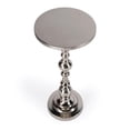 thumbnail image 3 of Mesa auxiliar con pedestal Butler Specialty Darien redonda, níquel, 3 of 6
