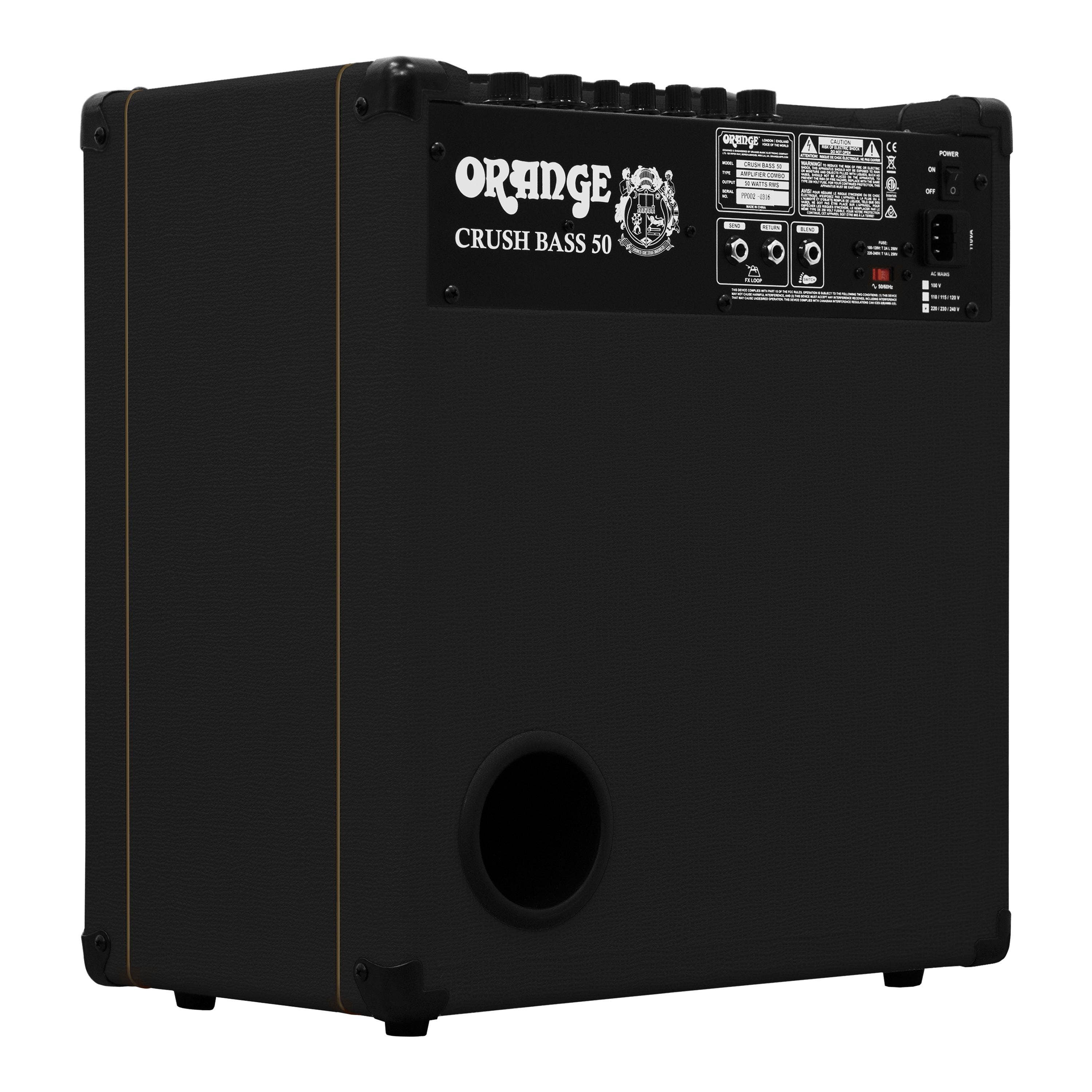 Orange Amplification Crush Bass 50 50-Watt 1x12" Bass Combo Amplifier Black