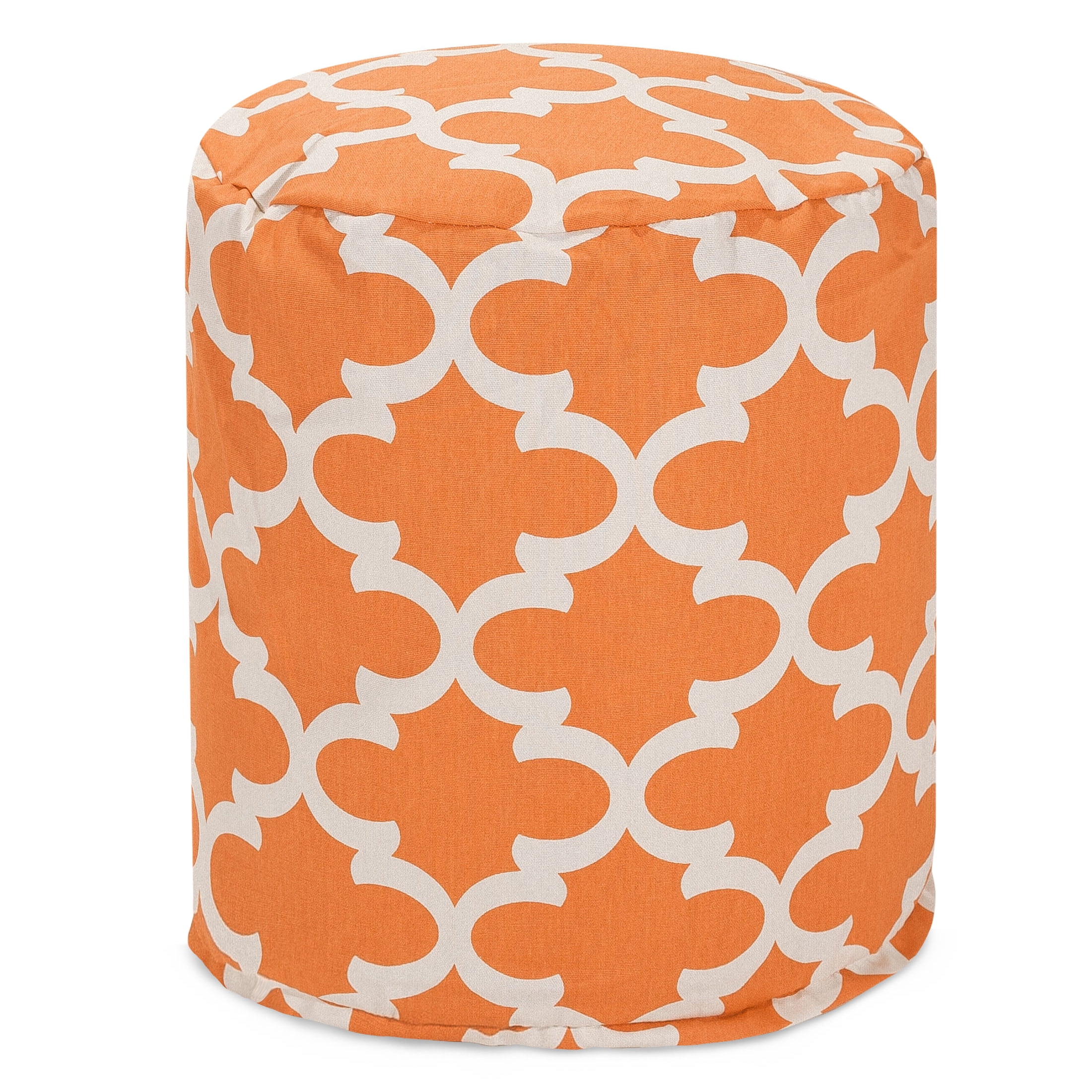 Majestic Home Goods Trellis Indoor Outdoor Ottoman Pouf