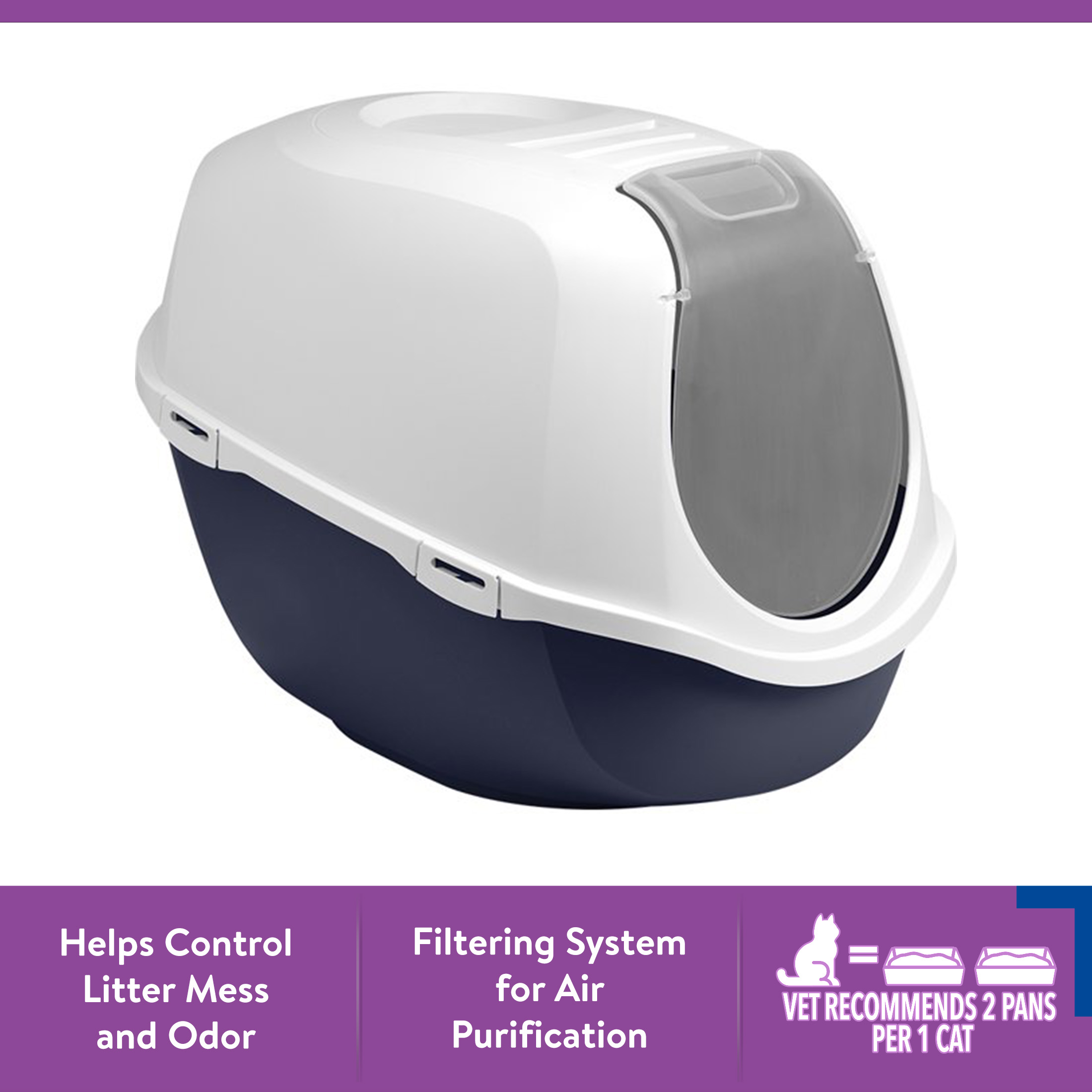 Vibrant Life Mega Smart Cat Cove Enclosed Litter Box photo 3