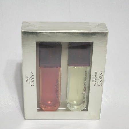 Vintage Duo Cartier Men s Travel Set Must de Cartier + Must Pour Homme de Cartier