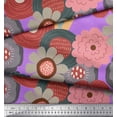 thumbnail image 3 of Soimoi Poly Georgette Fabric Flower Artistic Printed Fabric 1 Yard 42 Inch Wide, 3 of 3