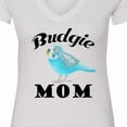 thumbnail image 4 of Inktastic Budgie Mom Parakeet Budgerigar Bird Women's V-Neck T-Shirt, 4 of 5