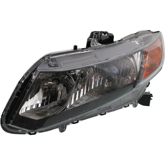 Headlight Compatible With 2012 Honda Civic Left Driver Halogen With bulb(s)