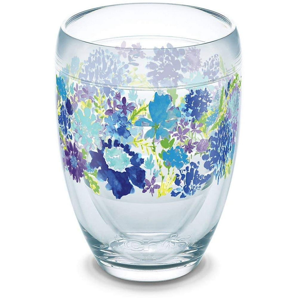 Tervis Stemless Wine Glass - 9oz - Fiesta Purple Floral - Walmart.com