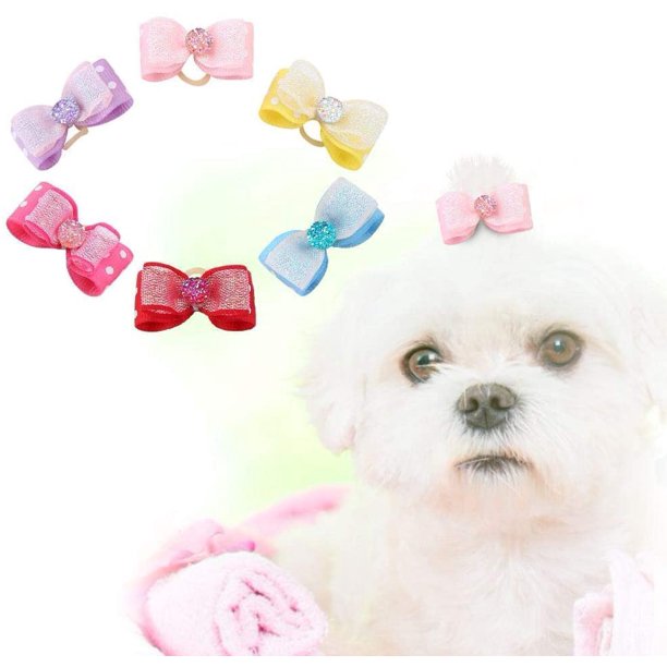 Download Viagasafamido Pet Hair Bow 30pcs Shinning Dog Hair Bows Rhinestone Bow Pattern Elastic Hair Bands Pet Grooming Accessories For Cats Dogs Kitten Puppi Walmart Com Walmart Com