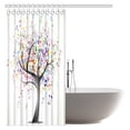 thumbnail image 2 of MYPOP Music Shower Curtain, Tree of Life With Musical Notes Branch Happy Jolly Celebrating Fabric Bathroom Shower Curtain Set with Hooks, 66 X 72 Inches, 2 of 3