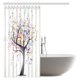 thumbnail image 2 of Cortina de ducha musical ABPHQTO Árbol de la Vida con Notas Musicales Tela Baño 160x180 cm, 2 of 3